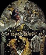 GRECO, El The Burial of the Count of Orgaz painting